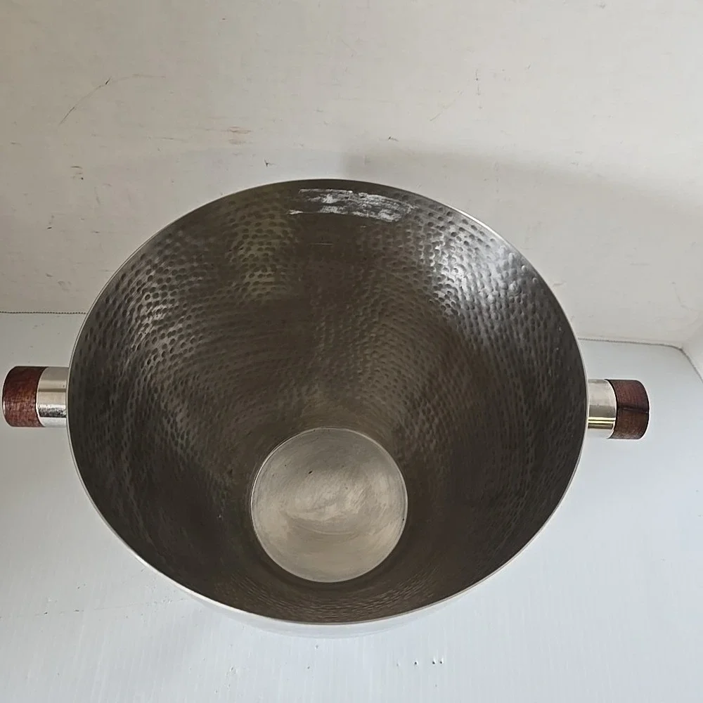 Hammered Metal Wine Chiller Ice Bucket From Max Studio‎ Home
